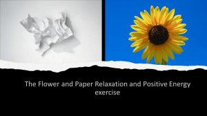 Flower and paper guided meditation - a mindfulness exercise